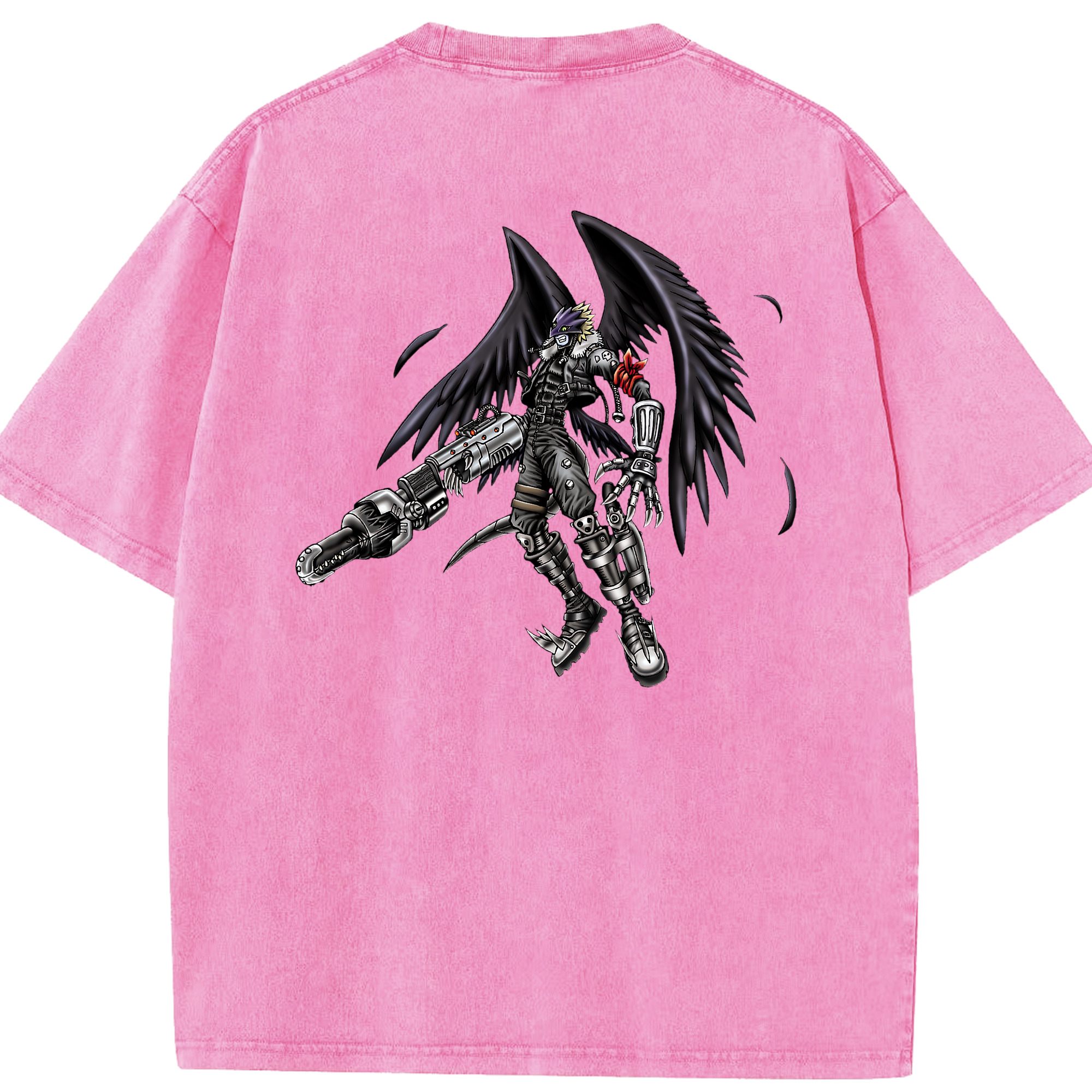（画像用） 遊☆戯☆王 Yu-Gi-Oh! 綿100% ヴィンテージ風 半袖Tシャツ（背面プリント）
